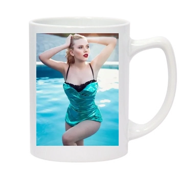 Scarlett Johansson 14oz White Statesman Mug