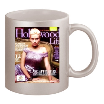 Scarlett Johansson 11oz Metallic Silver Mug