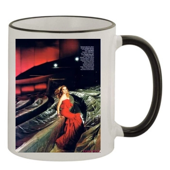 Scarlett Johansson 11oz Colored Rim & Handle Mug