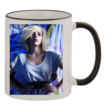 Scarlett Johansson 11oz Colored Rim & Handle Mug