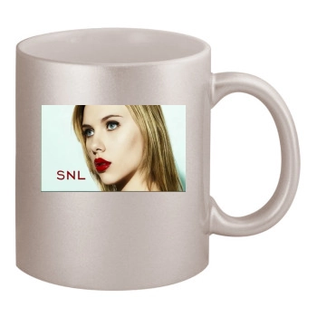 Scarlett Johansson 11oz Metallic Silver Mug