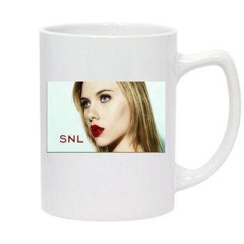 Scarlett Johansson 14oz White Statesman Mug