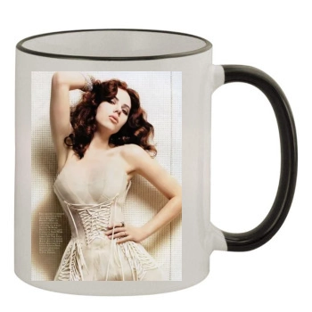 Scarlett Johansson 11oz Colored Rim & Handle Mug