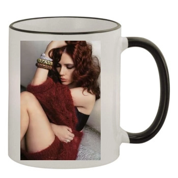 Scarlett Johansson 11oz Colored Rim & Handle Mug