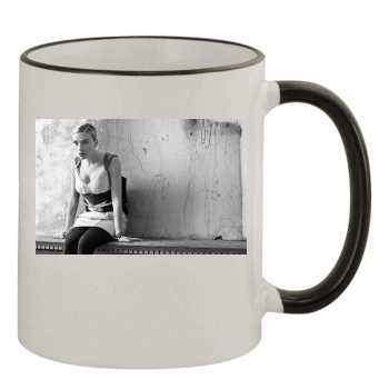 Scarlett Johansson 11oz Colored Rim & Handle Mug