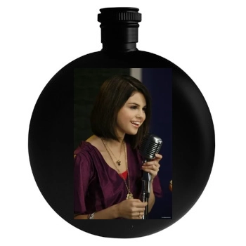 Selena Gomez Round Flask