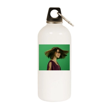 Selena Gomez White Water Bottle With Carabiner