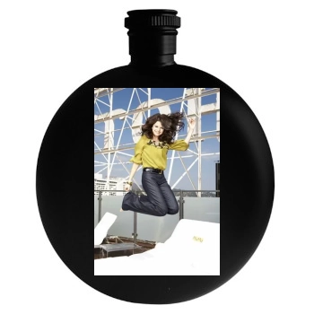 Selena Gomez Round Flask