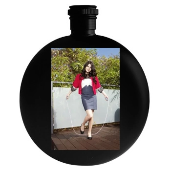 Selena Gomez Round Flask