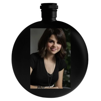 Selena Gomez Round Flask