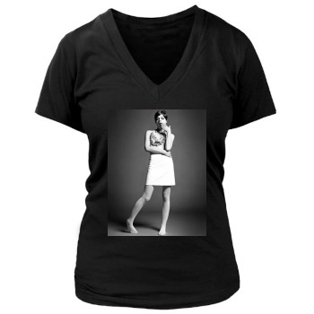 Selma Blair Women's Deep V-Neck TShirt