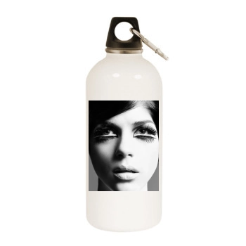 Selma Blair White Water Bottle With Carabiner