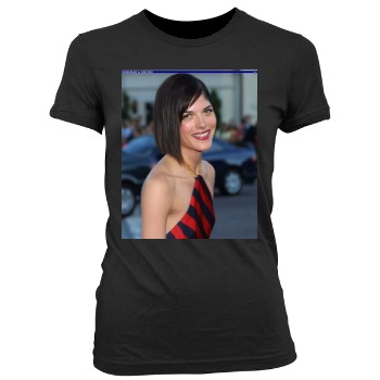 Selma Blair Women's Junior Cut Crewneck T-Shirt