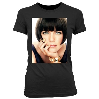 Selma Blair Women's Junior Cut Crewneck T-Shirt