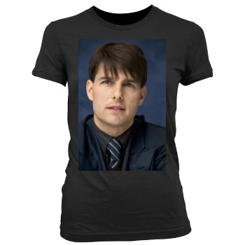 Tom Cruise Women's Junior Cut Crewneck T-Shirt