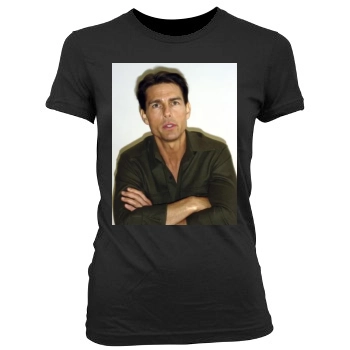 Tom Cruise Women's Junior Cut Crewneck T-Shirt