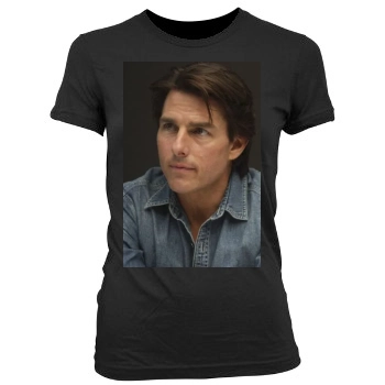 Tom Cruise Women's Junior Cut Crewneck T-Shirt