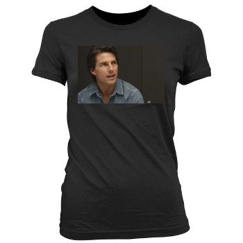 Tom Cruise Women's Junior Cut Crewneck T-Shirt