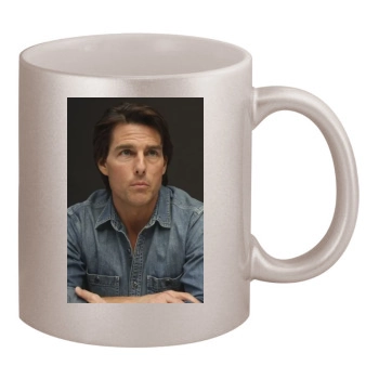 Tom Cruise 11oz Metallic Silver Mug