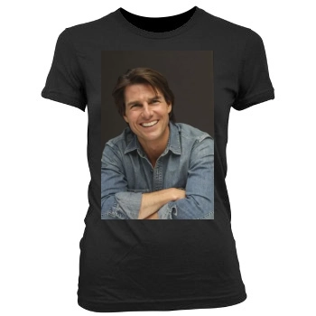 Tom Cruise Women's Junior Cut Crewneck T-Shirt