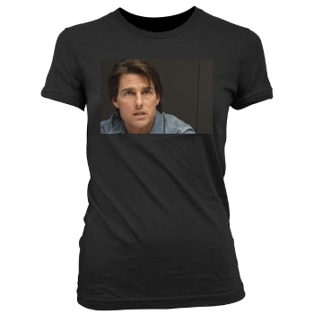 Tom Cruise Women's Junior Cut Crewneck T-Shirt