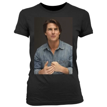 Tom Cruise Women's Junior Cut Crewneck T-Shirt