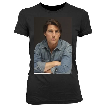 Tom Cruise Women's Junior Cut Crewneck T-Shirt