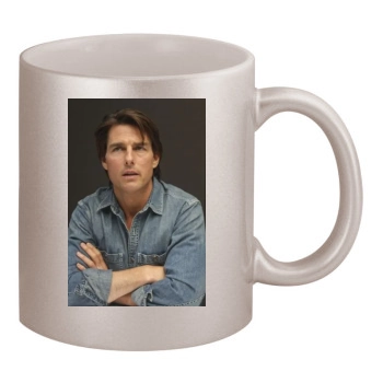 Tom Cruise 11oz Metallic Silver Mug