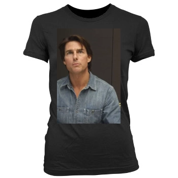 Tom Cruise Women's Junior Cut Crewneck T-Shirt