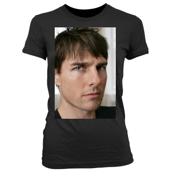 Tom Cruise Women's Junior Cut Crewneck T-Shirt