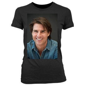 Tom Cruise Women's Junior Cut Crewneck T-Shirt