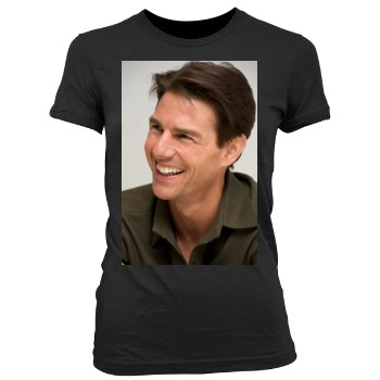 Tom Cruise Women's Junior Cut Crewneck T-Shirt