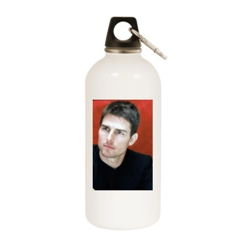 Tom Cruise White Water Bottle With Carabiner