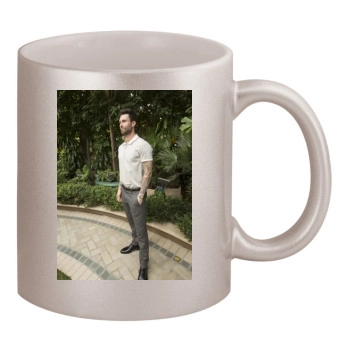 Adam Levine 11oz Metallic Silver Mug