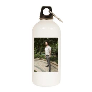 Adam Levine White Water Bottle With Carabiner