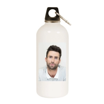 Adam Levine White Water Bottle With Carabiner