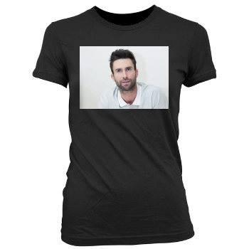 Adam Levine Women's Junior Cut Crewneck T-Shirt