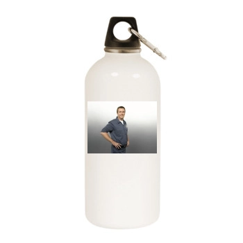 Scrubs White Water Bottle With Carabiner