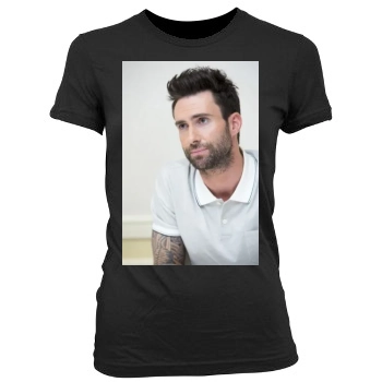 Adam Levine Women's Junior Cut Crewneck T-Shirt