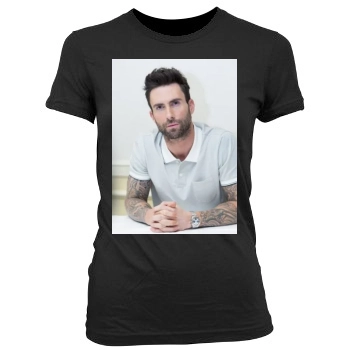 Adam Levine Women's Junior Cut Crewneck T-Shirt