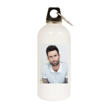 Adam Levine White Water Bottle With Carabiner