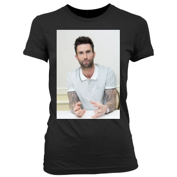 Adam Levine Women's Junior Cut Crewneck T-Shirt