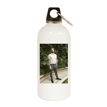 Adam Levine White Water Bottle With Carabiner