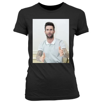 Adam Levine Women's Junior Cut Crewneck T-Shirt