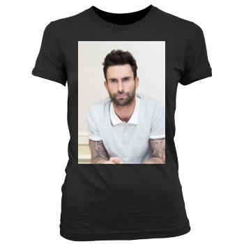 Adam Levine Women's Junior Cut Crewneck T-Shirt