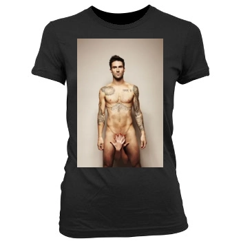 Adam Levine Women's Junior Cut Crewneck T-Shirt