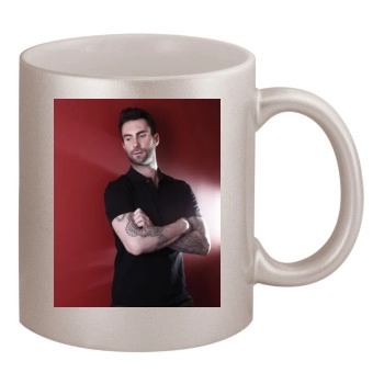 Adam Levine 11oz Metallic Silver Mug