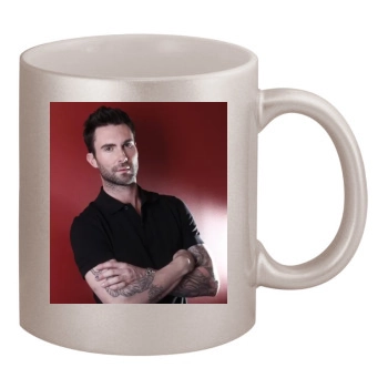 Adam Levine 11oz Metallic Silver Mug