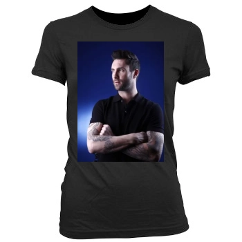 Adam Levine Women's Junior Cut Crewneck T-Shirt