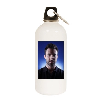 Adam Levine White Water Bottle With Carabiner